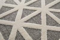 Teppich COSMO | Geo | Grau / Weiß | Verschiedene...