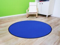 Spiel- und Kinderteppich SITZKREIS | Blau - Rund: 200 cm