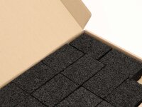 Terrassenpads SET | Gummigranulat Platten |  60x90mm - 70Stk